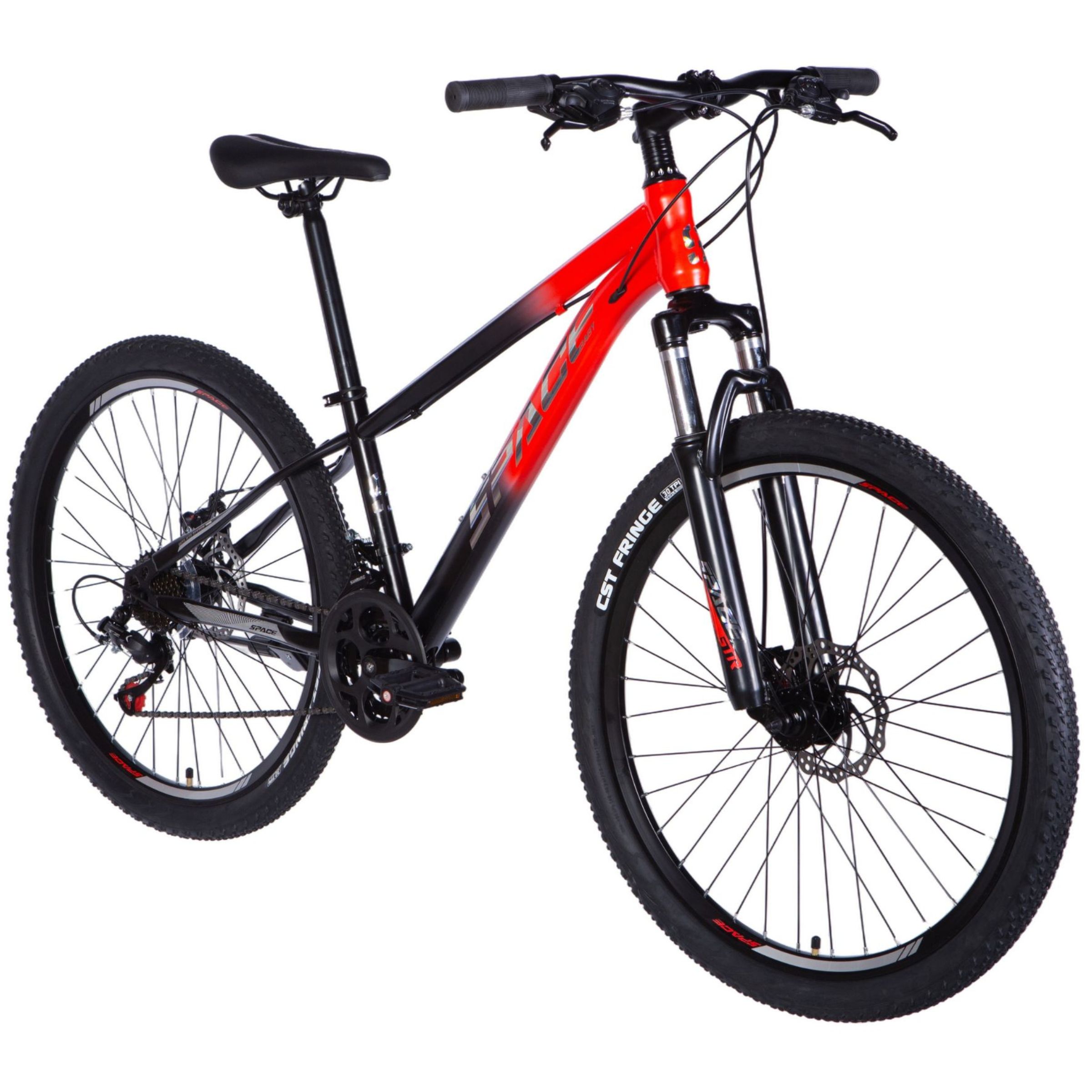 Rower górski MTB Mars 26", 145–170 cm, 21 biegów, czarny/czerwony