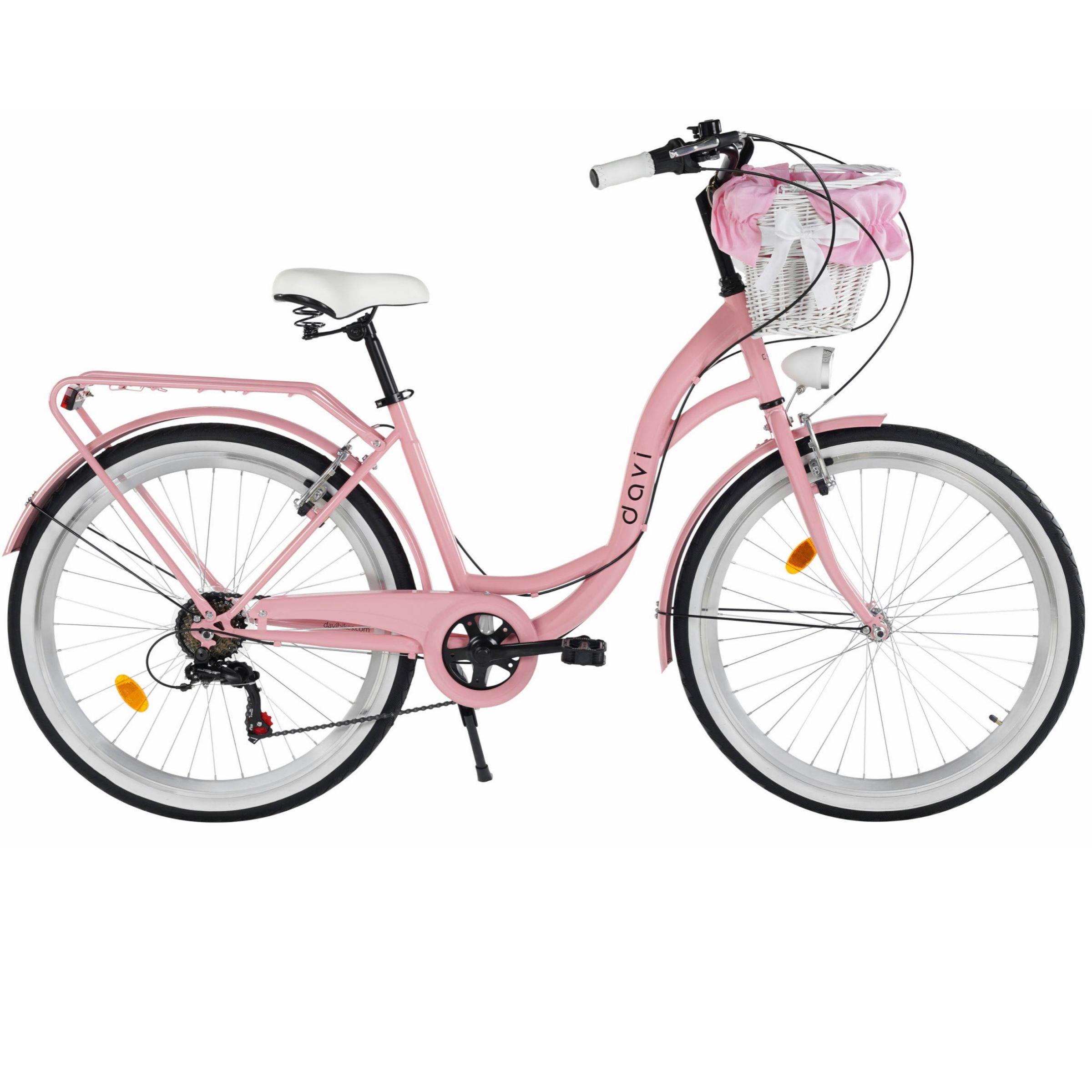 Pigecykel Davi Amelia 24", 130-165 cm, 7 gear, Lyserød