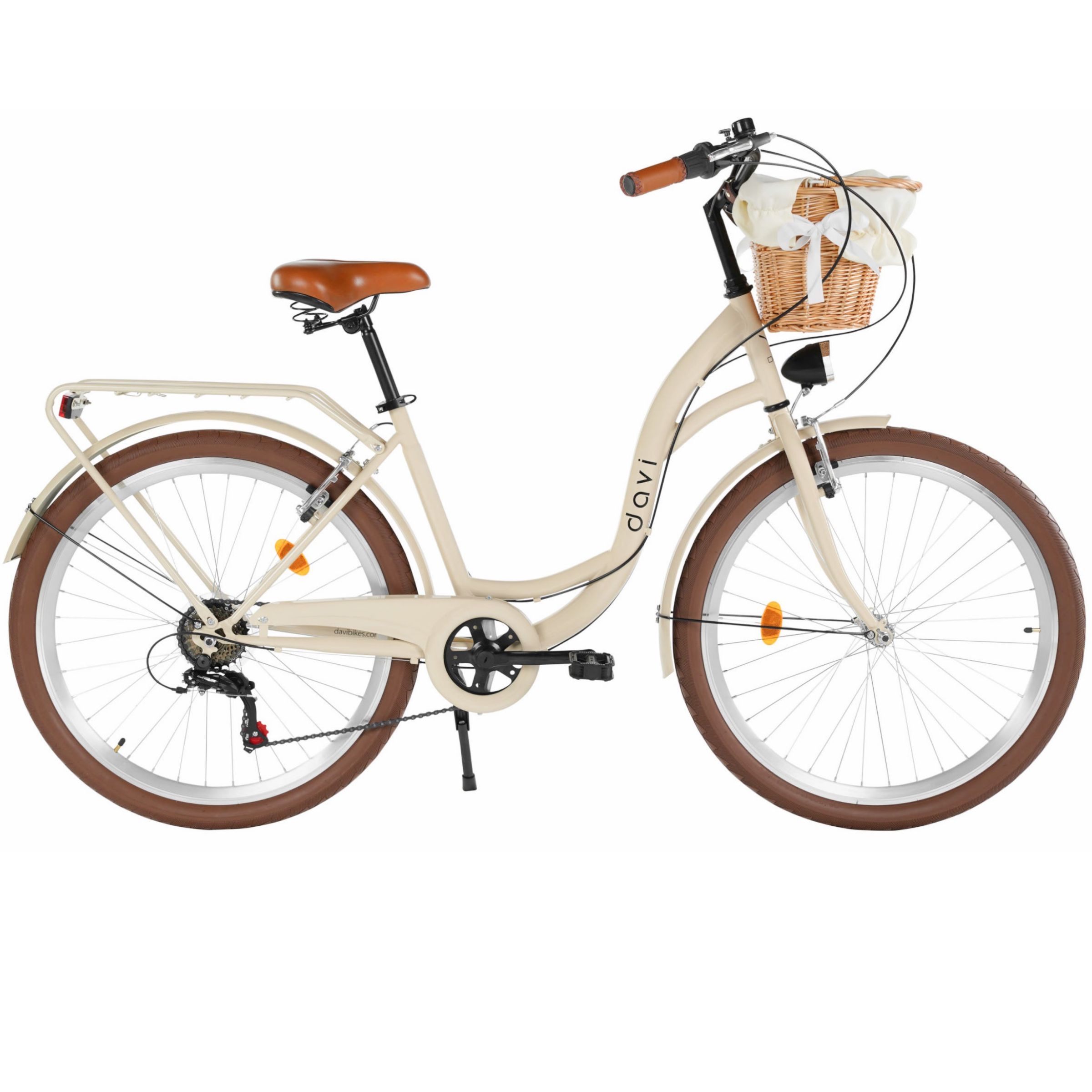 Damecykel Davi Emma 7 gear, 26", 155-180 cm, Kaffe