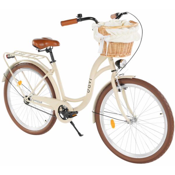 damecykel davi lila 1 gear, 26", 155 180 cm, kaffe