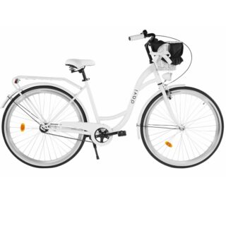 Damecykel Davi Lila 1 gear, 28", 160-185 cm, Hvid