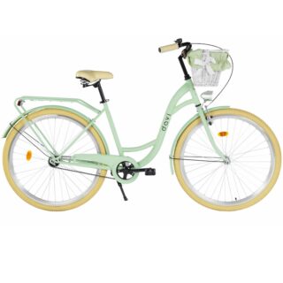 Damecykel Davi Lila 1 gear, 28", 160-185 cm, Grøn/Creme