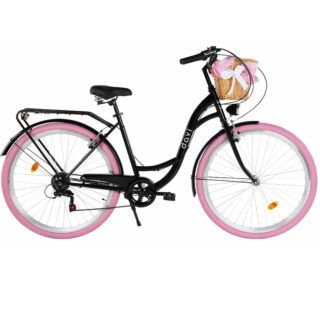 Damecykel Davi Emma 7 gear, 28", 160-185 cm, Sort/Lyserød