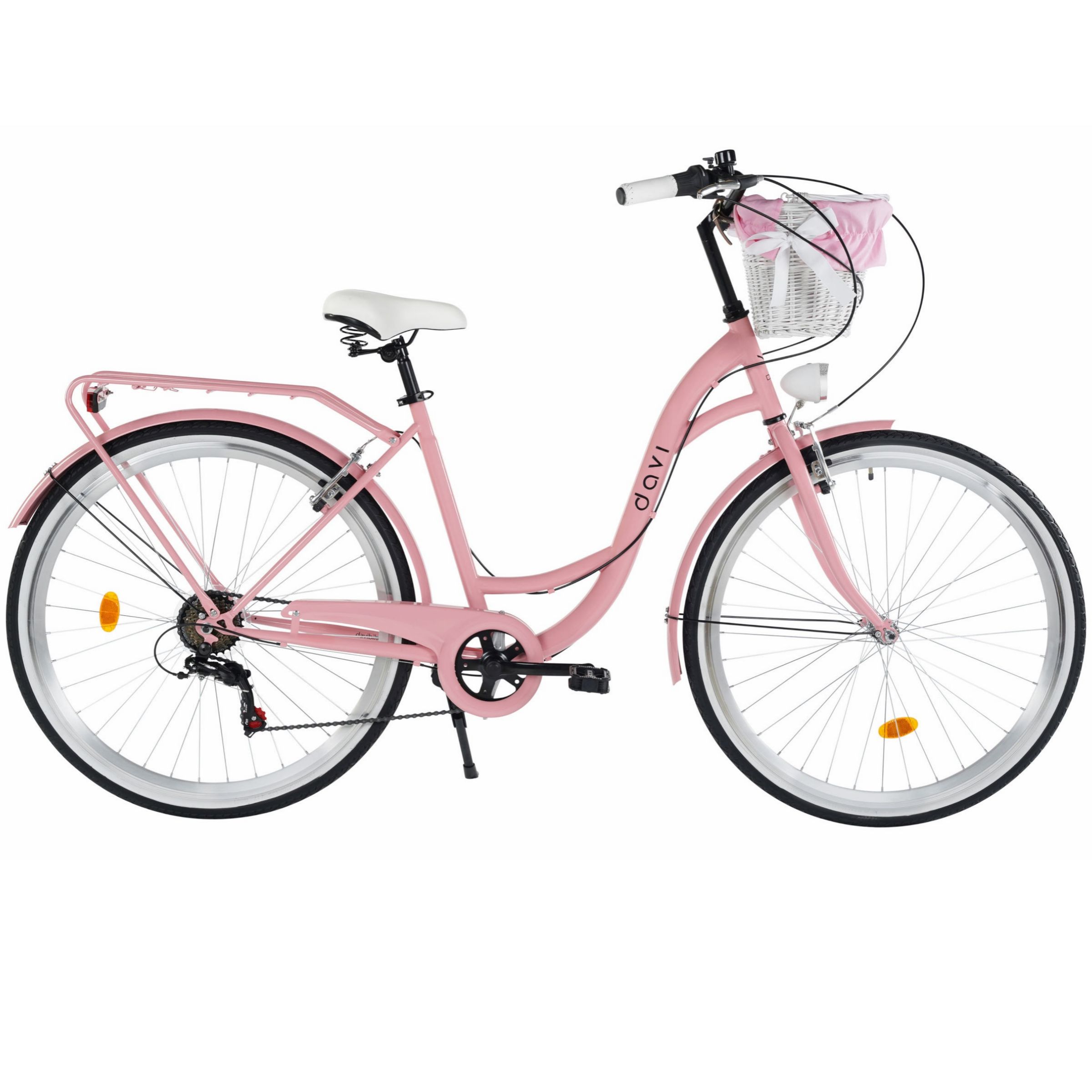 Damecykel Davi Emma 7 gear, 28", 160-185 cm, Lyserød