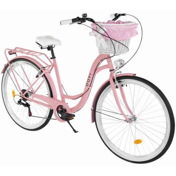 damecykel davi emma 7 gear, 28", 160 185 cm, lyserød