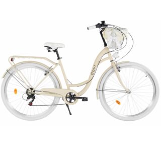 Damecykel Davi Emma 7 gear, 28", 160-185 cm, Kaffe/Hvid