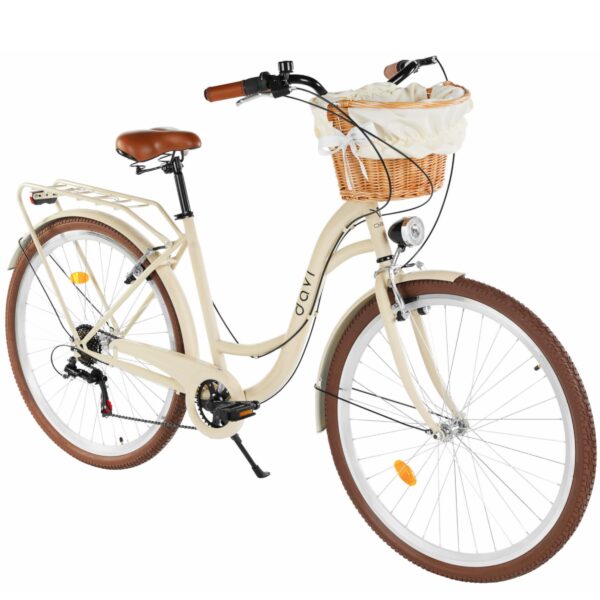 damecykel davi emma 7 gear, 28", 160 185 cm, kaffe