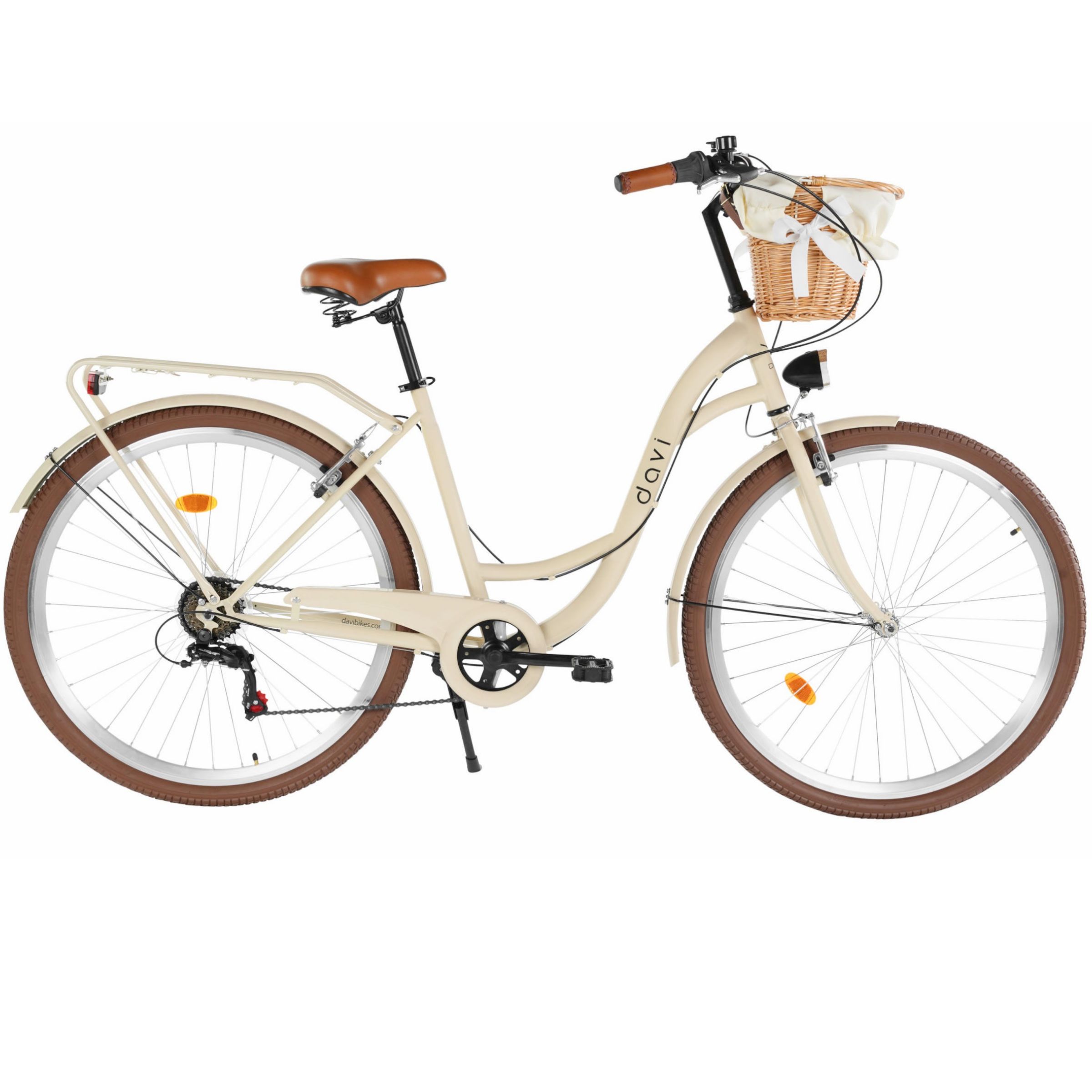 Damecykel Davi Emma 7 gear, 28", 160-185 cm, Kaffe