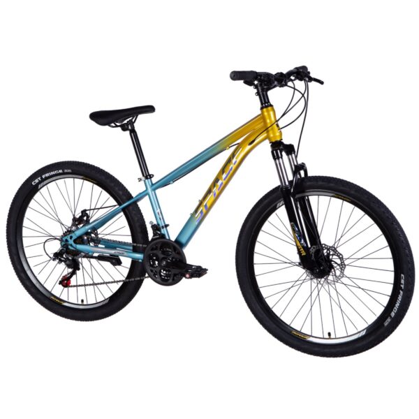 mountainbike mars 26", 145 170 cm, 21 gear, blå/gul