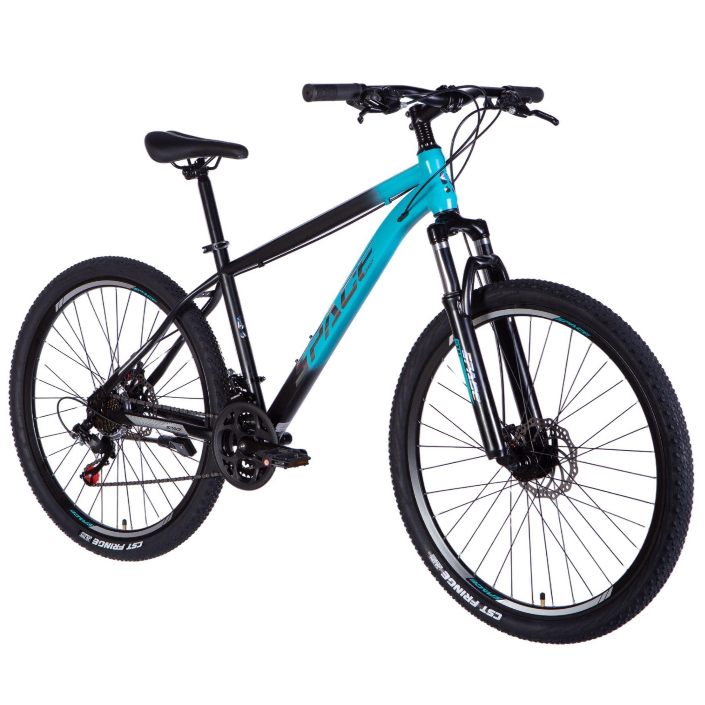 mountainbike mars 27.5", 160 185 cm, 21 gear, sort/blå