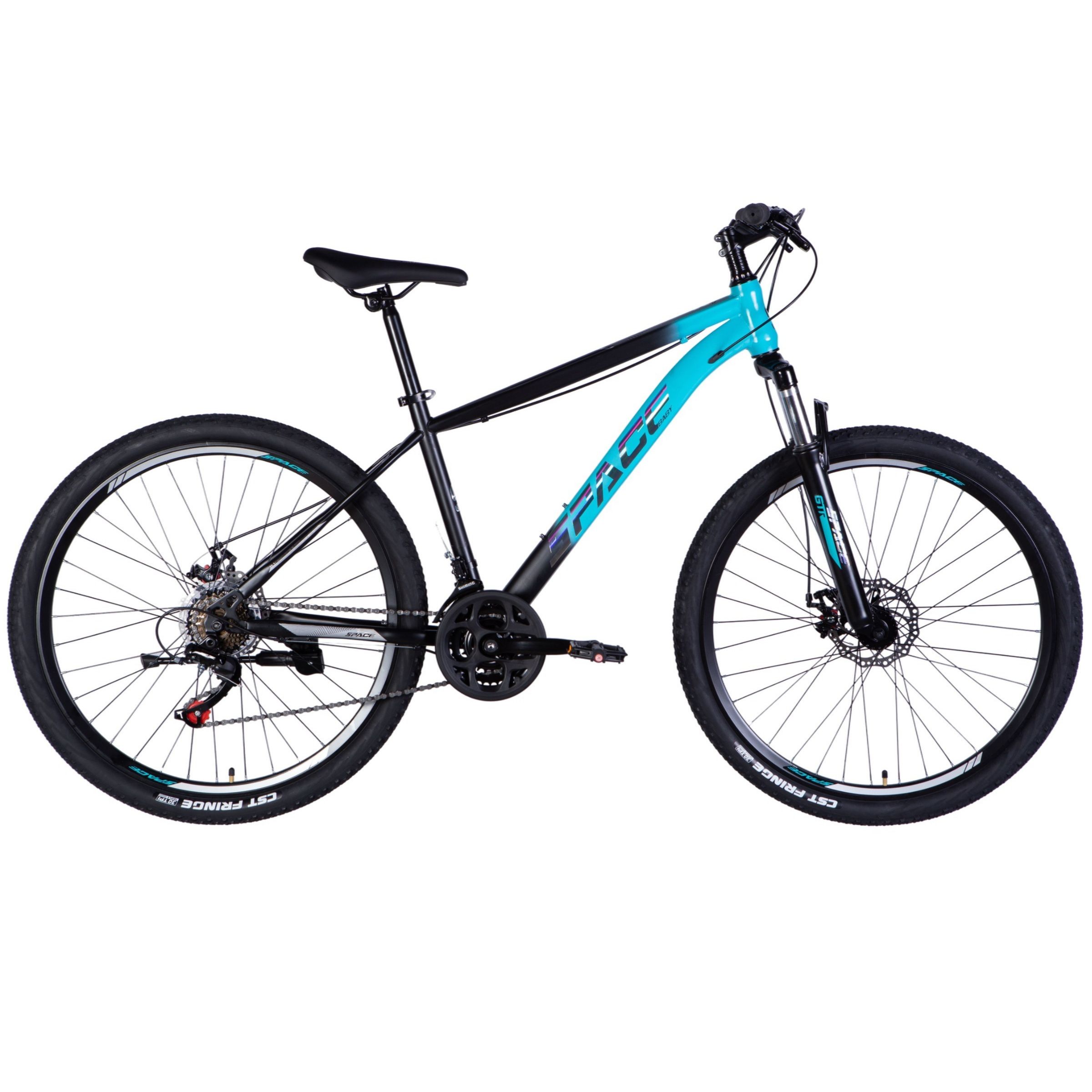 mountainbike mars 27.5", 160 185 cm, 21 gear, sort/blå