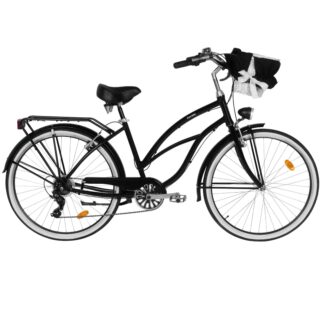 Damecykel Davi Bianca Cruiser Aluminium, 28", 160-185 cm, 7 gear, Sort