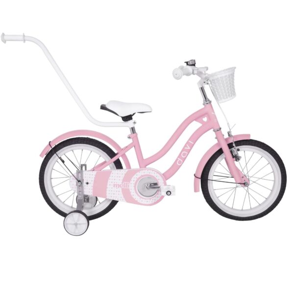 pigecykel davi molli, 16", 95 110 cm, 1 gear, lyserød