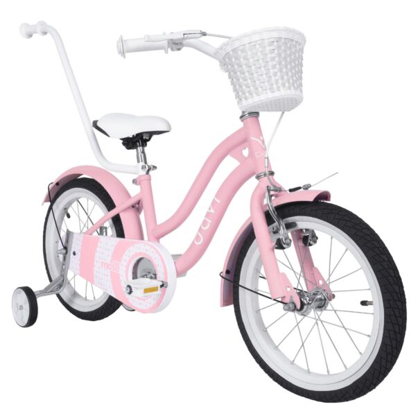 pigecykel davi molli, 16", 95 110 cm, 1 gear, lyserød