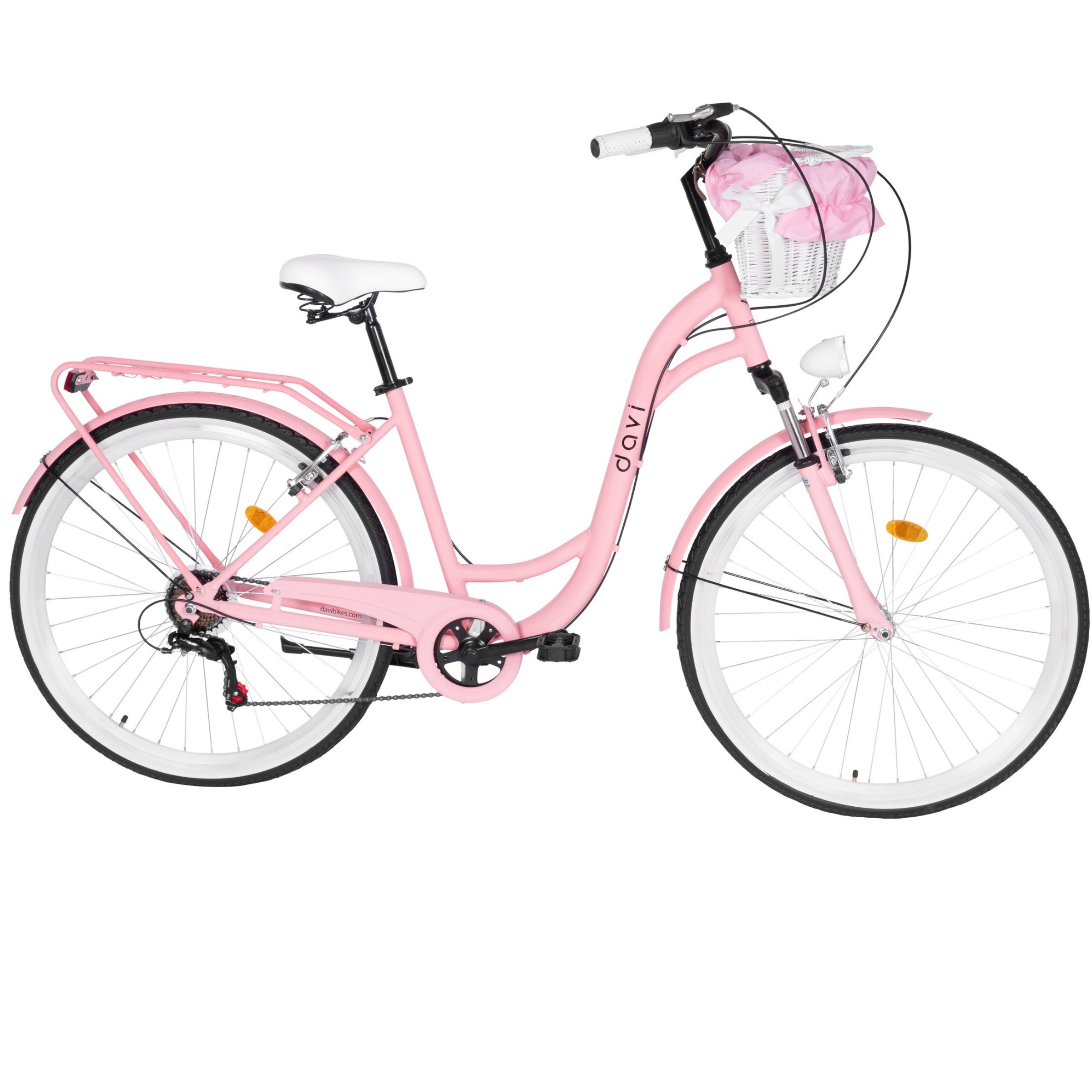Damecykel Davi Maria Aluminium 28", 160-185 cm, 7 gear, Lyserød